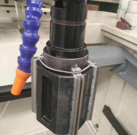 vertical honing machine head